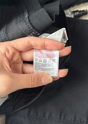 Siyah Kadın Pamuklu Dar Kesim Jean lastikli - Görsel 5