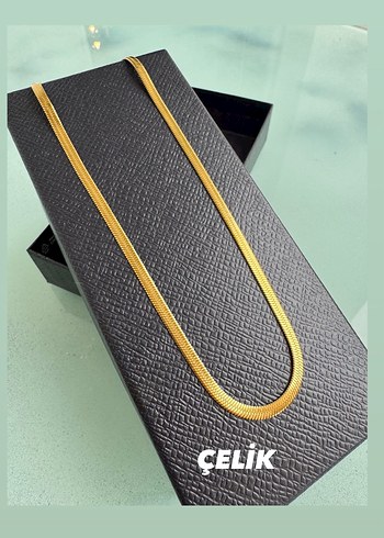 Çelik İtalyan zincir kolye