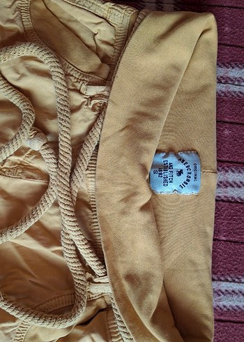Abercrombie & Fitch Düğmeli Camel Midi Pamuklu Pantolon