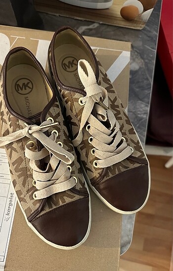 Michael kors gold kahverengi spor ayakkabı