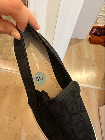 Calvin Klein Calvin klein siyah babet tarzı spor ayakkabı