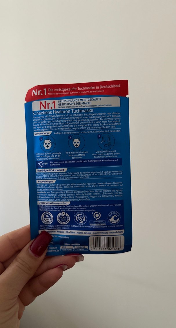 Schaebens Hyaluron Nemlendirici Maske - Görsel 2