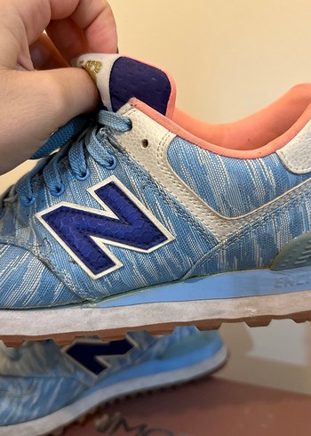 Kadın Mavi Denim Dolgu Topuklu Spor Ayakkabı NEW BALANCE - Görsel 5