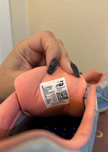 Kadın Mavi Denim Dolgu Topuklu Spor Ayakkabı NEW BALANCE - Görsel 4