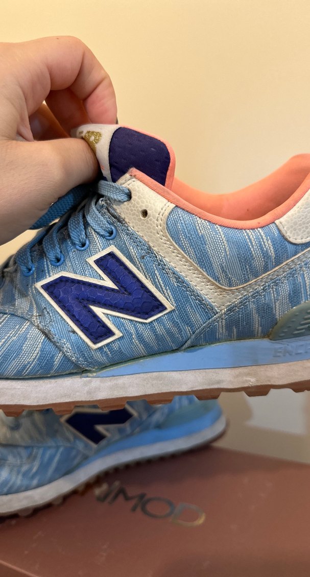 Kadın Mavi Denim Dolgu Topuklu Spor Ayakkabı NEW BALANCE - Görsel 5