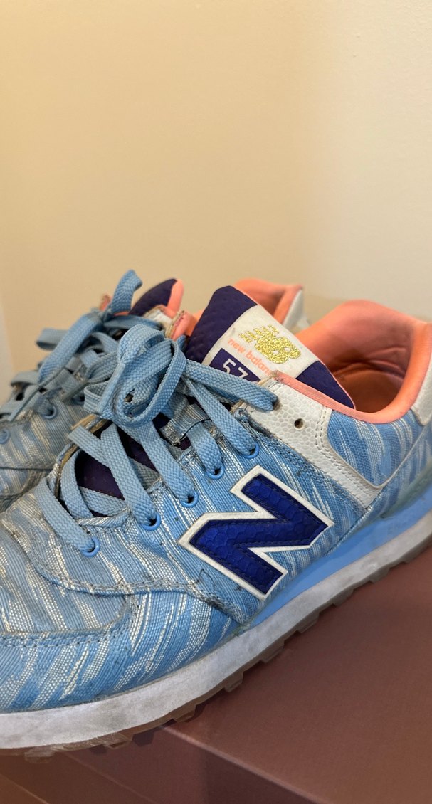 Kadın Mavi Denim Dolgu Topuklu Spor Ayakkabı NEW BALANCE - Görsel 2