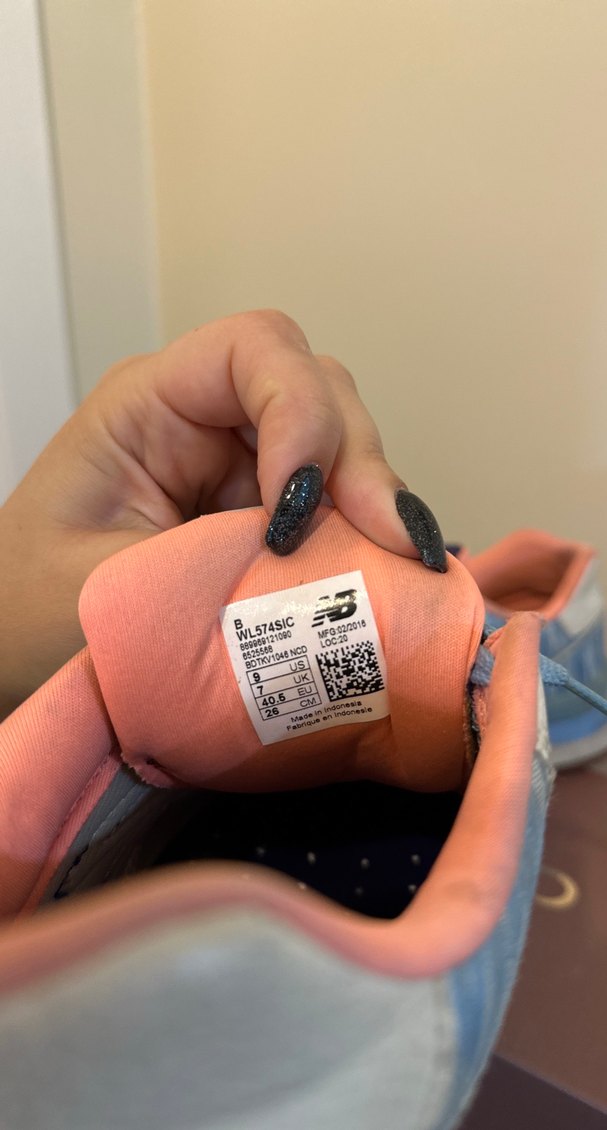 Kadın Mavi Denim Dolgu Topuklu Spor Ayakkabı NEW BALANCE - Görsel 4