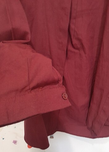 Zara Bordo oversize gomlek