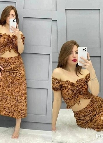 Diğer İki parça olup etegi beli lastikli