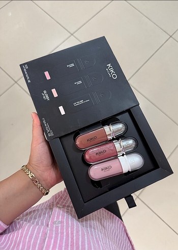 KIKO 3'lü Pembe Ruj Seti