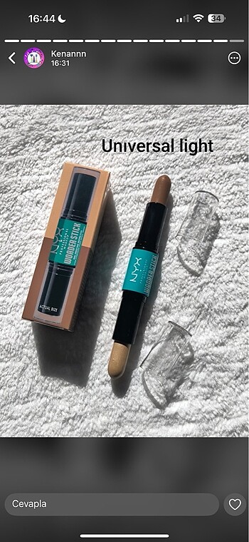 Nyx stick kontür