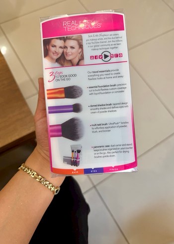 Renkli Real Techniques Makyaj Fırça Seti - Görsel 2