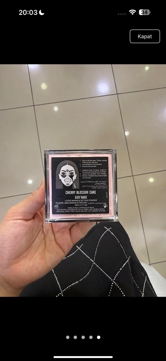 Huda Beauty Easy Bake Loose Pudra - Cherry Blossom Cake - Görsel 2