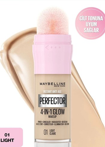 Maybelline Maybelline 4'ü 1 Arada Glow Kapatıcı 01 Beige