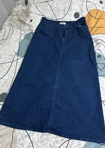 LC Waikiki Lacivert Midi Kot Etek