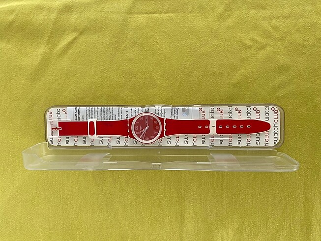 Beden kırmızı Renk Swatch Saat