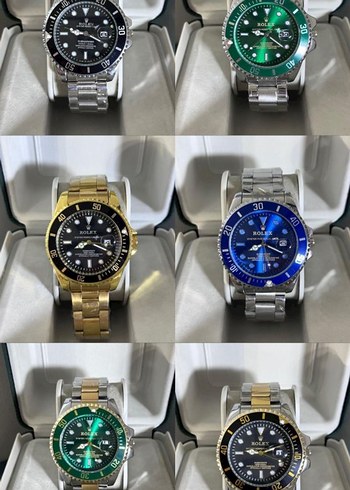 A KALİTE Rolex Erkek Klasik Saatler Çok Renkli