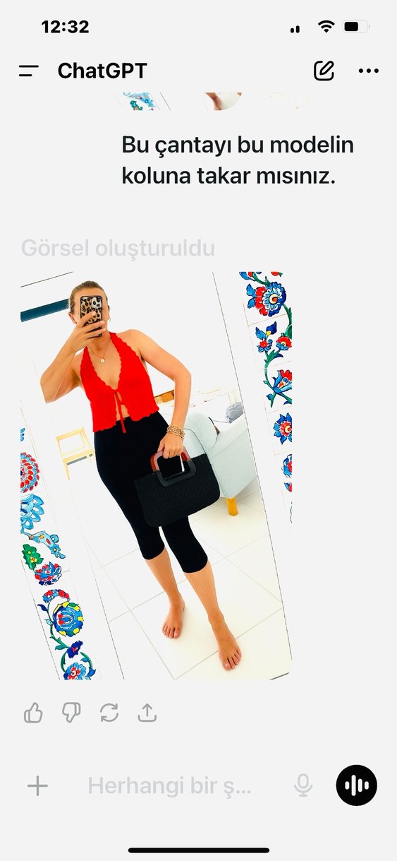 Siyah Örgü Bohem Kadın El Çantası - Görsel 4