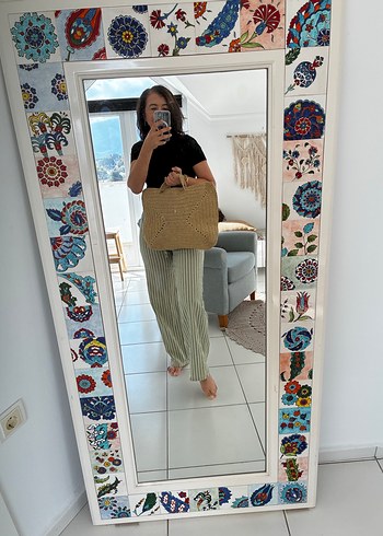 Bej Örgü Kadın Çantası - Görsel 4