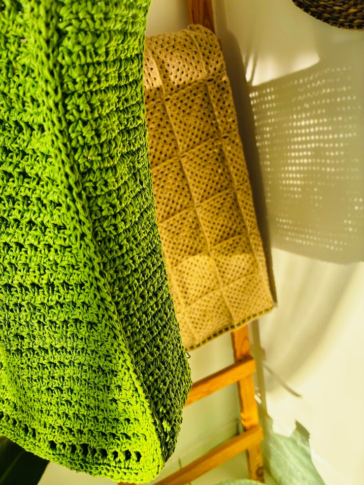 Yeşil Örgü Kadın Çanta - Görsel 3