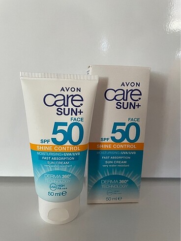 Avon sun+SPF 50 yağ içermeyen Güneş yüz kremi 50ml.