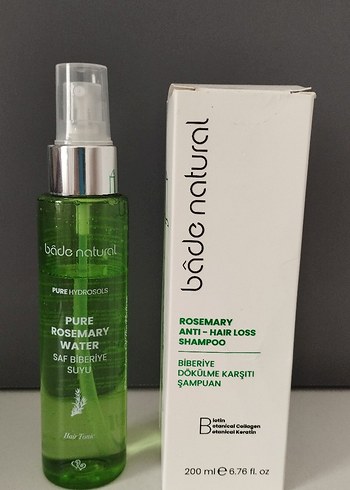 Beden Bade Natural Biberiye Saç Dökülmesine Karşı Tonik ve şampuan