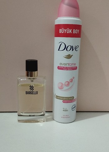 Beden Bargello parfüm ve dove deodorant