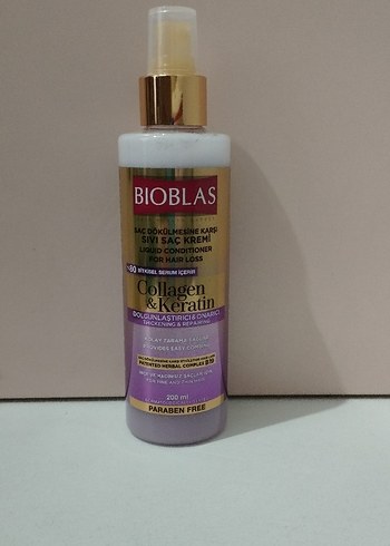 Diğer Bioblas Keratin & Kollajen Sıvı Saç Kremi 200 ml