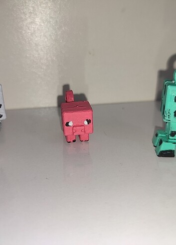  Minecraft Minik figürler creeper iskelet pig 