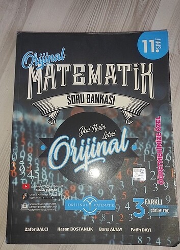 Orijinal yayınları 11.sınıf matematik soru bankası 