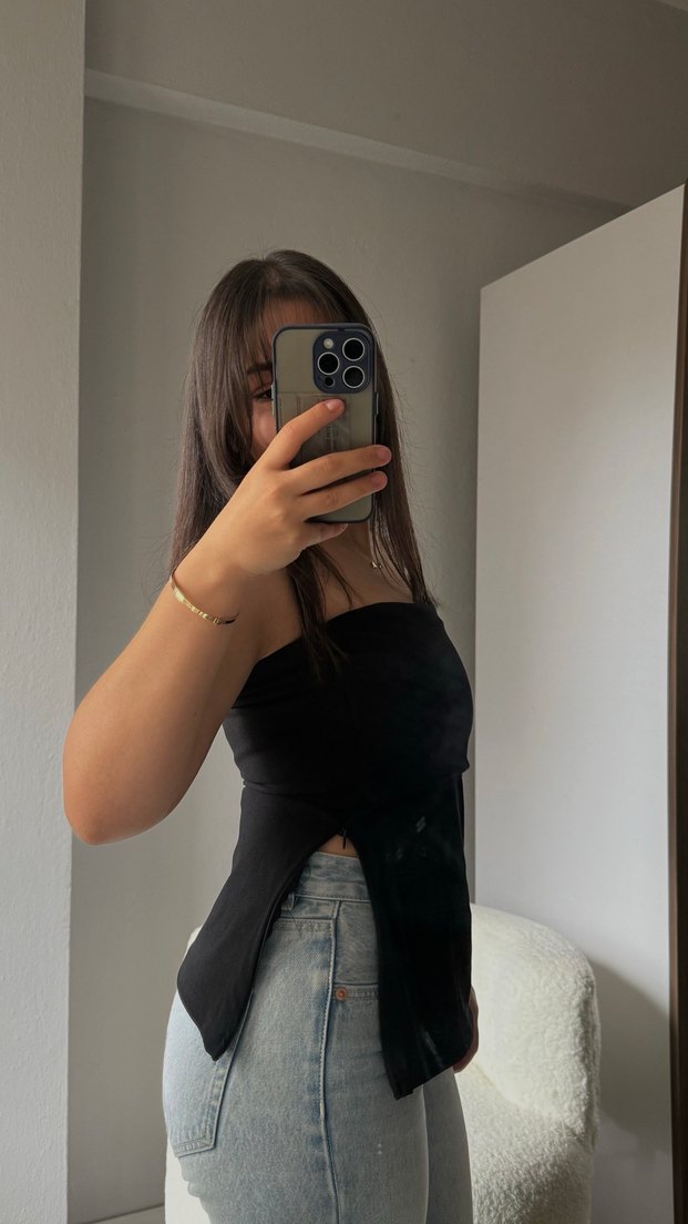 Siyah bluz - Görsel 2