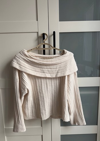 Gri Straplez Uzun Kollu Triko Kazak - Görsel 3