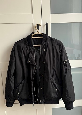 Siyah Kapitone Bomber Ceket - Görsel 3