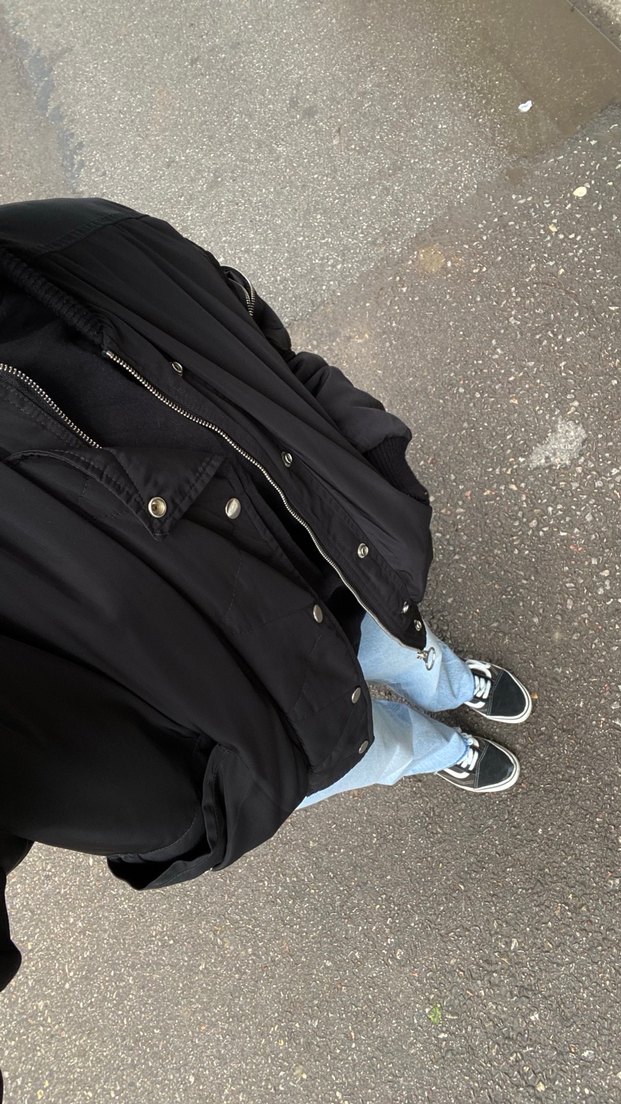 Siyah Kapitone Bomber Ceket - Görsel 5