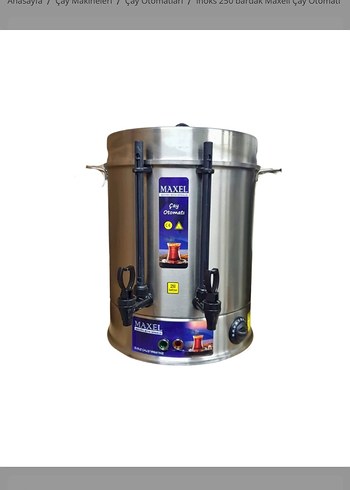 Elektrikli Çay Otomatı Makinesi 250 Bardak 22 Litre