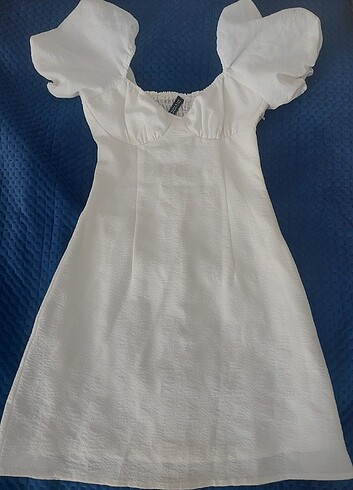 H&M Beyaz mini elbise