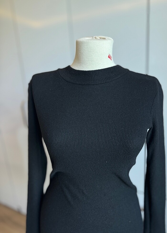 Kışlık Siyah Elbise - Görsel 2