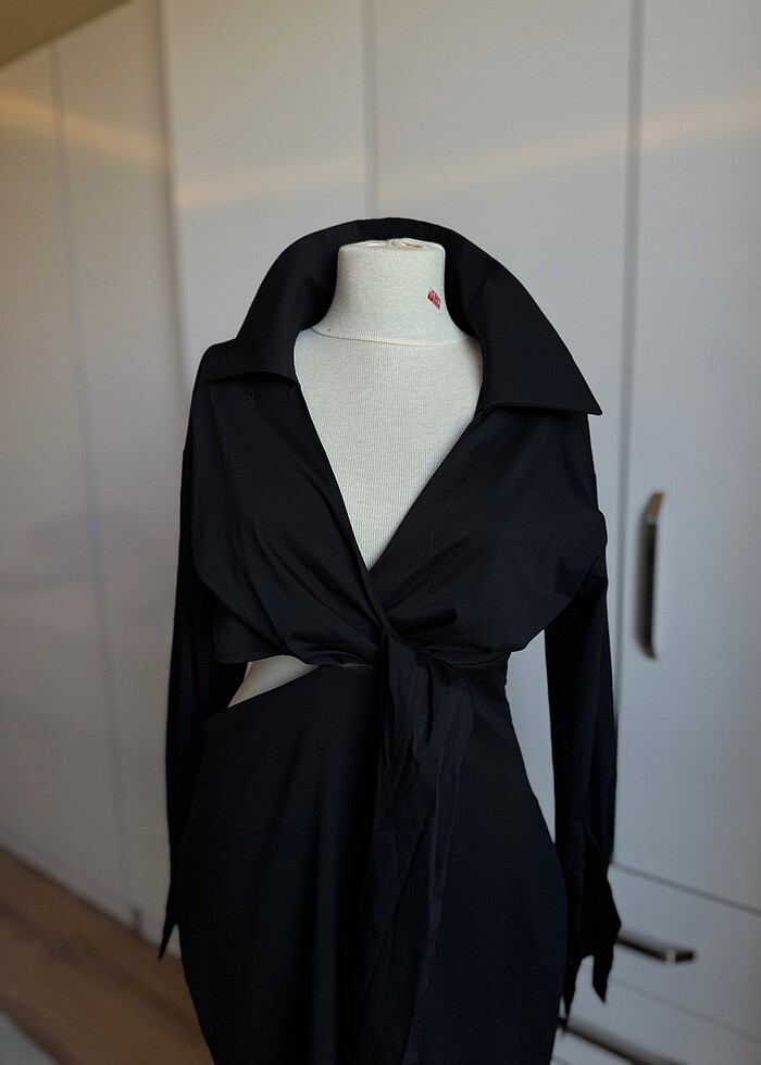 Şık Gömlek Elbise - Görsel 2