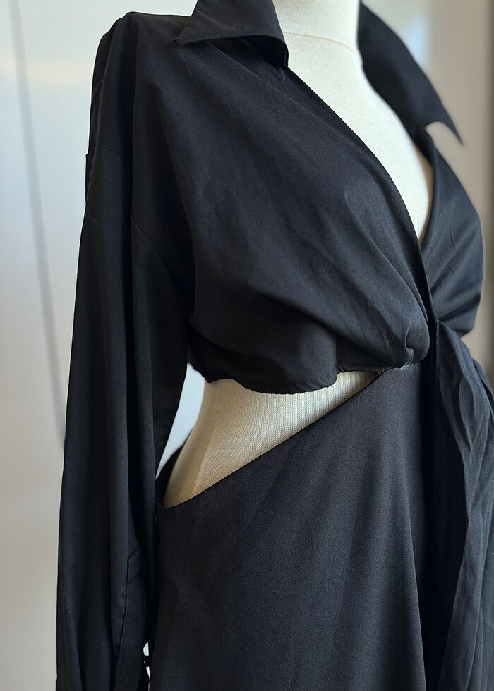 Şık Gömlek Elbise - Görsel 3