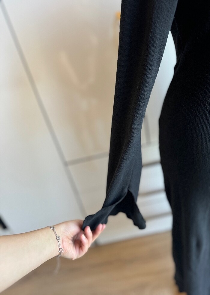 Uzun Triko Elbise - Görsel 3