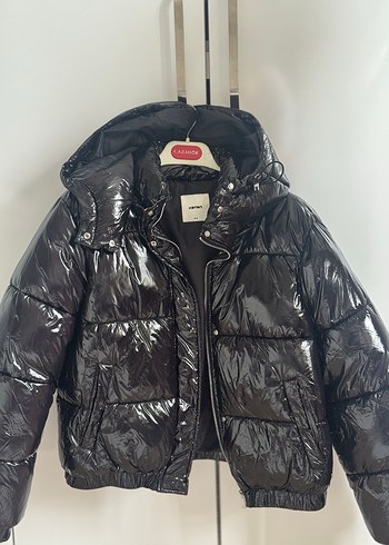 Siyah Kadın Şişme Kışlık Mont - Görsel 3