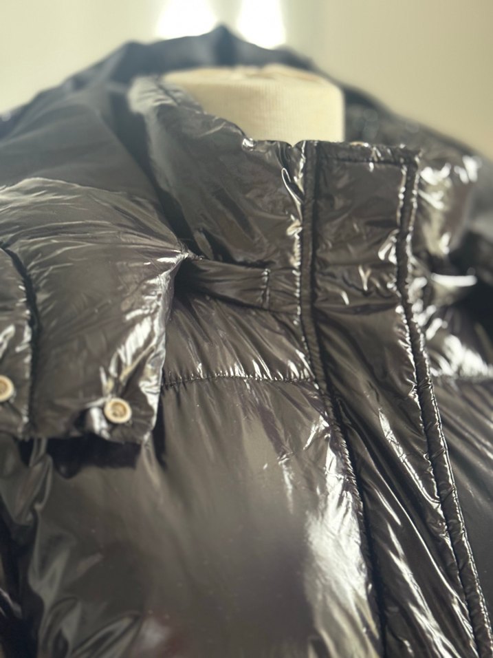 Siyah Kadın Şişme Kışlık Mont - Görsel 2