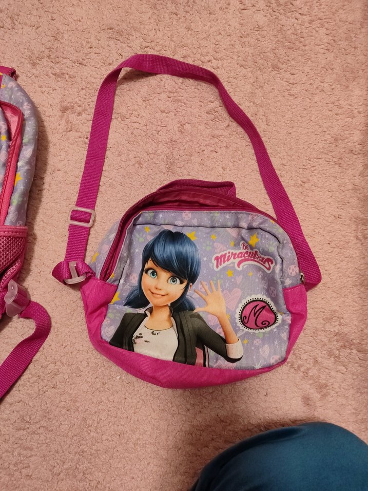 Mor Çocuk Okul Çantası - Renkli Desenli - Görsel 3