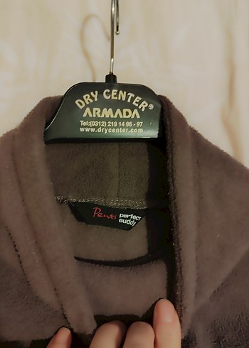 Kadın Kahverengi Yüksek Yakalı Sweatshirt - Görsel 3