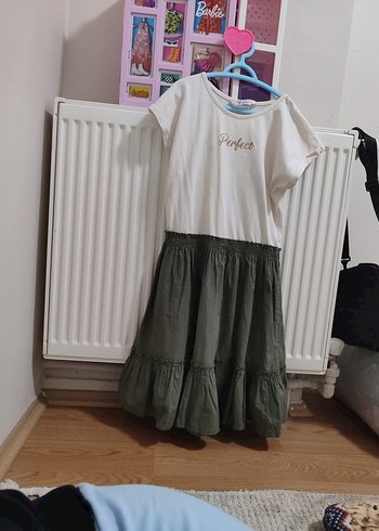 penye kız çocuk elbisesi - Görsel 4