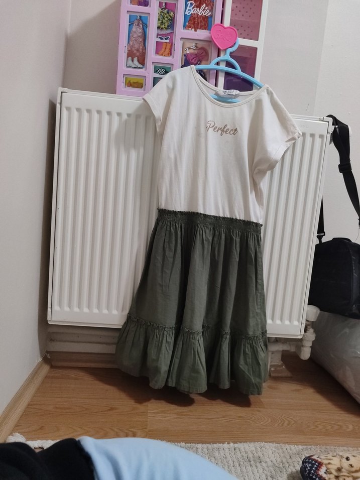 penye kız çocuk elbisesi - Görsel 4