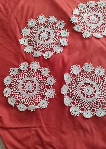 El Yapımı Beyaz Dantel Motifler - Görsel 3