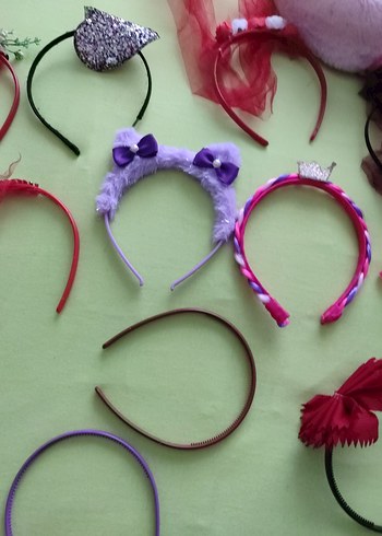 Renkli Fiyonk Detaylı Çocuk Saç Bantları - Görsel 6