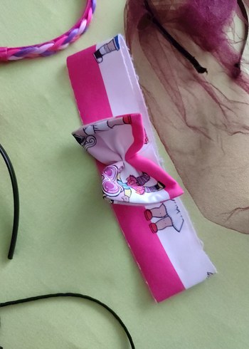 Renkli Fiyonk Detaylı Çocuk Saç Bantları - Görsel 7