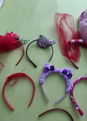 Renkli Fiyonk Detaylı Çocuk Saç Bantları - Görsel 5